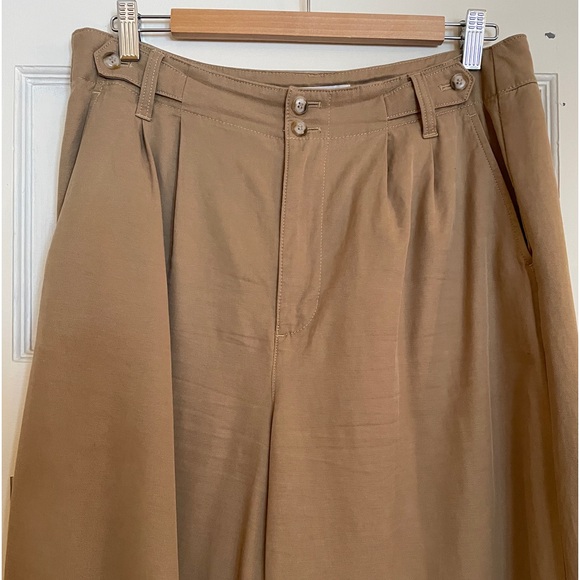 Madewell Harlow Wide-Leg Pant in Khaki - Picture 1 of 16